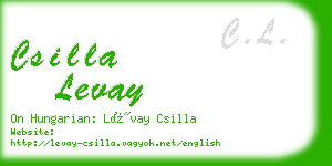 csilla levay business card